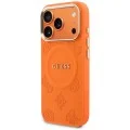 Калъф за iPhone 17 Pro Max - Saffiano Peony & Ring MagSafe (GUHMP18XPSAMSECO) - Guess - Оранжев