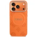 Калъф за iPhone 17 Pro Max - Saffiano Peony & Ring MagSafe (GUHMP18XPSAMSECO) - Guess - Оранжев