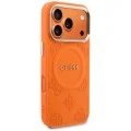 Калъф за iPhone 17 Pro Max - Saffiano Peony & Ring MagSafe (GUHMP18XPSAMSECO) - Guess - Оранжев