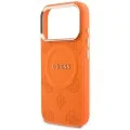 Калъф за iPhone 17 Pro Max - Saffiano Peony & Ring MagSafe (GUHMP18XPSAMSECO) - Guess - Оранжев