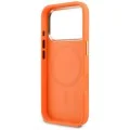 Калъф за iPhone 17 Pro Max - Saffiano Peony & Ring MagSafe (GUHMP18XPSAMSECO) - Guess - Оранжев