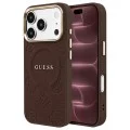 Калъф за iPhone 17 Pro Max - Saffiano Peony & Ring MagSafe (GUHMP18XPSAMSECW) - Guess - Кафяв
