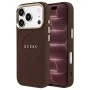 Калъф за iPhone 17 Pro Max - Saffiano Peony & Ring MagSafe (GUHMP18XPSAMSECW) - Guess - Кафяв