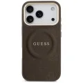 Калъф за iPhone 17 Pro Max - Saffiano Peony & Ring MagSafe (GUHMP18XPSAMSECW) - Guess - Кафяв