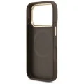 Калъф за iPhone 17 Pro Max - Saffiano Peony & Ring MagSafe (GUHMP18XPSAMSECW) - Guess - Кафяв