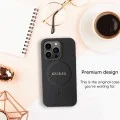 Калъф за iPhone 17 Pro Max - Saffiano Peony & Ring MagSafe (GUHMP18XPSAMSECW) - Guess - Кафяв