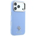 Калъф за iPhone 17 Pro Max - Saffiano Small 4G Classic MagSafe (GUHMP18X6PSA4DMB) - Guess - Светло син