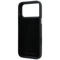 Калъф за iPhone 17 Pro Max - Smooth Leather Big Resin Signature Logo (KLHCP18X6PFCKSRR) - Karl Lagerfeld - Бордо