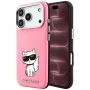 Калъф за телефон за iPhone 18 Pro Max / iPhone 17 Pro Max Smooth Leather Choupette Sketch MagSafe (KLHMP18X6PWCIKDP) - Karl Lagerfeld - Розов