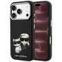 Калъф за телефон за iPhone 18 Pro Max / iPhone 17 Pro Max Smooth Leather KC Bodies Sketch MagSafe (KLHMP18X6PWKCIDK) - Karl Lagerfeld - Черен