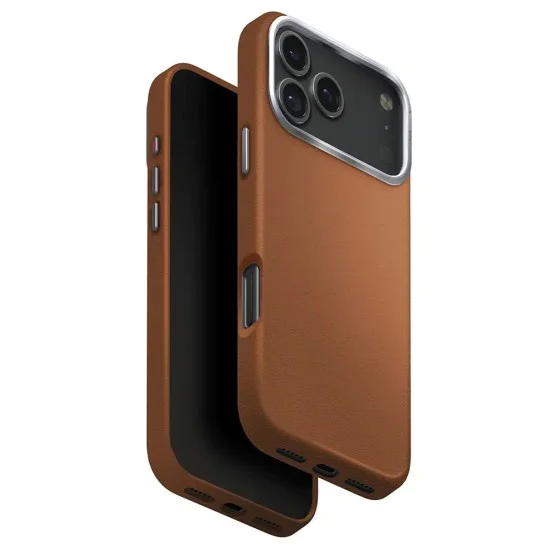 Калъф за iPhone 17 Pro Max - UNIQ Lyden Leatherette MagClick Case - Карамел