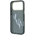 Калъф за iPhone 17 Pro Max - IML Big Signature Resin Logo Metal Frame (KLHCP18X6HCKSRK) - Karl Lagerfeld - Черен