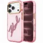 Калъф за телефон за iPhone 18 Pro Max / iPhone 17 Pro Max IML Big Signature Resin Logo Metal Frame (KLHCP18X6HCKSRP) - Karl Lagerfeld - Розов