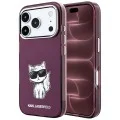 Калъф за iPhone 17 Pro Max - IML Choupette Body Sketch Print MagSafe (KLHMP18X6HCIKDR) - Karl Lagerfeld - Бордо