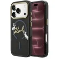 Калъф за iPhone 17 Pro Max - IML Choupette and Karl Script Logo MagSafe (KLHMP18X5HKSCAK) - Karl Lagerfeld - Черен