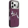 Калъф за iPhone 17 Pro Max - IML Choupette and Karl Script Logo MagSafe (KLHMP18X5HKSCAR) - Karl Lagerfeld - Бордо