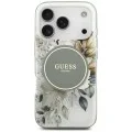 Калъф за iPhone 17 Pro Max - IML Flower & Tonal Circle MagSafe (GUHMP18XHFWBDCEN) - Guess - Зелен