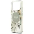 Калъф за iPhone 17 Pro Max - IML Flower & Tonal Circle MagSafe (GUHMP18XHFWBDCEN) - Guess - Зелен