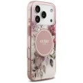 Калъф за iPhone 17 Pro Max - IML Flower & Tonal Circle MagSafe (GUHMP18XHFWBDCEP) - Guess - Розов