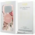 Калъф за iPhone 17 Pro Max - IML Flower & Tonal Circle MagSafe (GUHMP18XHFWBDCEP) - Guess - Розов