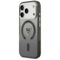 Калъф за iPhone 17 Pro Max - IML Gradient Triangle MagSafe (GUHMP18XHGTMLCGK) - Guess - Черен