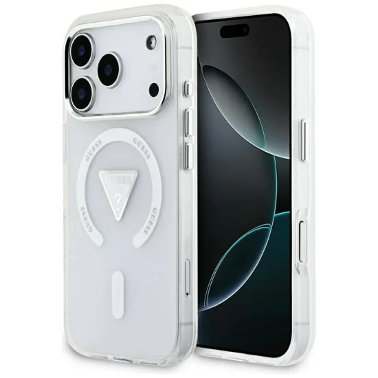 Калъф за iPhone 17 Pro Max - IML Gradient Triangle MagSafe (GUHMP18XHGTMLCGT) - Guess - Прозрачен
