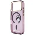 Калъф за iPhone 17 Pro Max - IML Peekaboo Print Metal Frame MagSafe (KLHMP18X6HCPSCR) - Karl Lagerfeld - Бордо