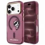 Калъф за телефон за iPhone 18 Pro Max / iPhone 17 Pro Max IML Peekaboo Print Metal Frame MagSafe (KLHMP18X6HCPSCR) - Karl Lagerfeld - Бордо