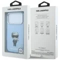 Калъф за iPhone 17 Pro Max - IML Ikonik Sketch Print MagSafe (KLHMP18X6HKIKDB) - Karl Lagerfeld - Светло син