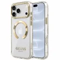 Калъф за iPhone 17 Pro - Metal Outline MagSafe (GUHMP18LHTRMD) - Guess - Златист