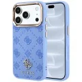 Калъф за iPhone 17 Pro - Peony 4G Small Logo MagSafe (GUHMP18L6PGS4NPB) - Guess - Светло син