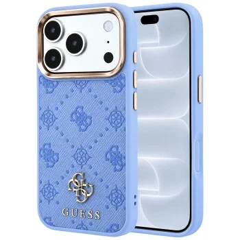 Калъф за телефон за iPhone 18 Pro / iPhone 17 Pro Peony 4G Small Logo MagSafe (GUHMP18L6PGS4NPB) - Guess - Светлосин