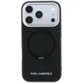 Калъф за iPhone 17 Pro - Ring Stand 360 Saffiano MagSafe (KLHMP18L6PSARSKMK) - Karl Lagerfeld - Черен