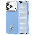 Калъф за iPhone 17 Pro - Saffiano Small 4G Classic MagSafe (GUHMP18L6PSA4DMB) - Guess - Светло син