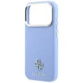 Калъф за iPhone 17 Pro - Saffiano Small 4G Classic MagSafe (GUHMP18L6PSA4DMB) - Guess - Светло син