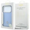 Калъф за iPhone 17 Pro - Saffiano Small 4G Classic MagSafe (GUHMP18L6PSA4DMB) - Guess - Светло син