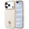 Калъф за iPhone 17 Pro - Saffiano Small 4G Classic MagSafe (GUHMP18L6PSA4DME) - Guess - Бежов