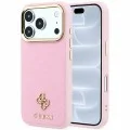 Калъф за iPhone 17 Pro - Saffiano Small 4G Classic MagSafe (GUHMP18L6PSA4DMP) - Guess - Розов