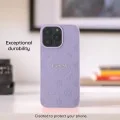 Калъф за iPhone 17 Pro - Saffiano Small 4G Classic MagSafe (GUHMP18L6PSA4DMP) - Guess - Розов