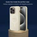 Калъф за iPhone 17 Pro - Saffiano Small 4G Classic MagSafe (GUHMP18L6PSA4DMP) - Guess - Розов