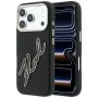 Калъф за телефон за iPhone 18 Pro / iPhone 17 Pro Smooth Leather Big Resin Signature Logo (KLHCP18L6PFCKSRK) - Karl Lagerfeld - Черен