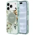 Калъф за iPhone 17 Pro - IML Flower & Tonal Circle MagSafe (GUHMP18LHFWBDCEN) - Guess - Зелен