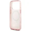 Калъф за iPhone 17 Pro - IML Flower & Tonal Circle MagSafe (GUHMP18LHFWBDCEP) - Guess - Розов