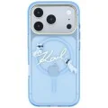Калъф за iPhone 17 Pro - IML Karl Script Logo MagSafe (KLHMP18L5HKSCAL) - Karl Lagerfeld - Светло син