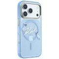 Калъф за iPhone 17 Pro - IML Karl Script Logo MagSafe (KLHMP18L5HKSCAL) - Karl Lagerfeld - Светло син