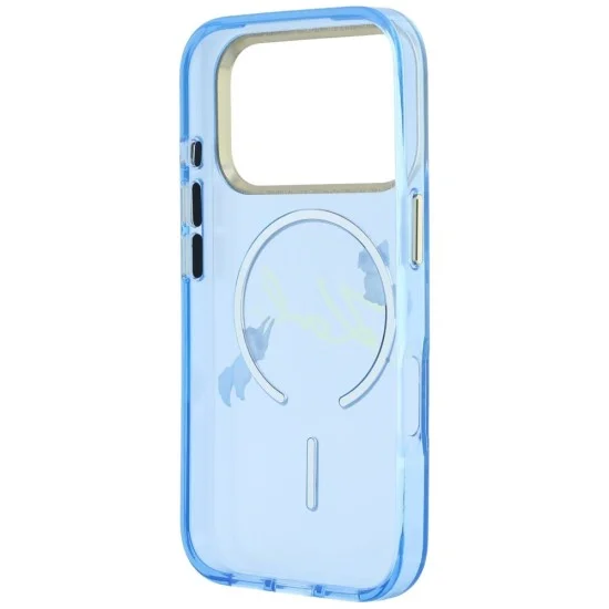 Калъф за iPhone 17 Pro - IML Karl Script Logo MagSafe (KLHMP18L5HKSCAL) - Karl Lagerfeld - Светло син