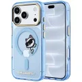 Калъф за iPhone 17 Pro - IML Peekaboo Print Metal Frame MagSafe (KLHMP18L6HCPSCB) - Karl Lagerfeld - Светло син