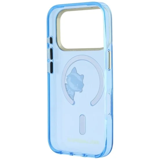 Калъф за iPhone 17 Pro - IML Peekaboo Print Metal Frame MagSafe (KLHMP18L6HCPSCB) - Karl Lagerfeld - Светло син