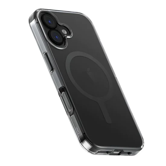 Калъф за iPhone 17 - UNIQ Clario MagClick™ Eco-Friendly Case - Сив (Smoke)