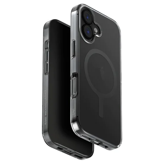 Калъф за iPhone 17 - UNIQ Clario MagClick™ Eco-Friendly Case - Сив (Smoke)